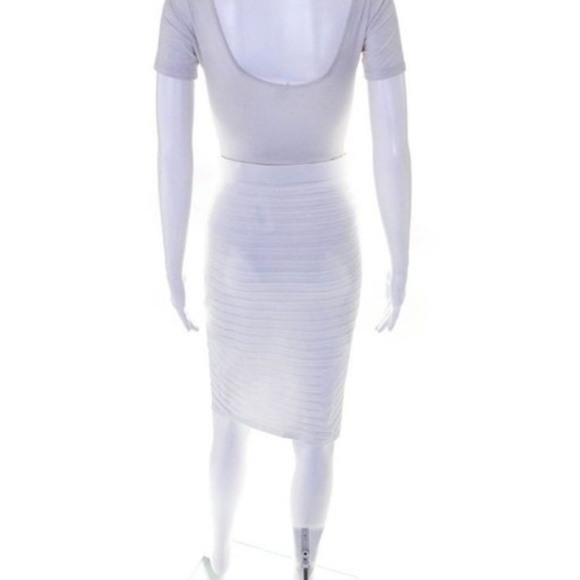 Off White Jonathan Simkhai stretch pencil Skirt - Picture 3 of 6